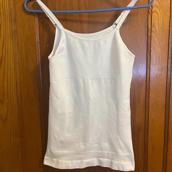 Shapermint Essentials White All Day Every Day Scoop Neck Cami Size L - Picture 1 of 3